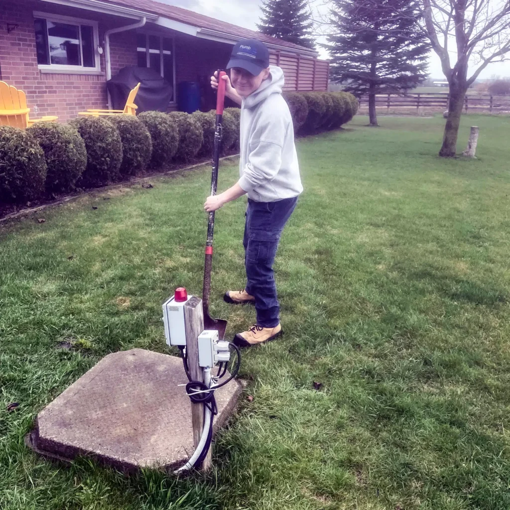 Plumb Perfect Ltd. busy on a septic tank Orangeville